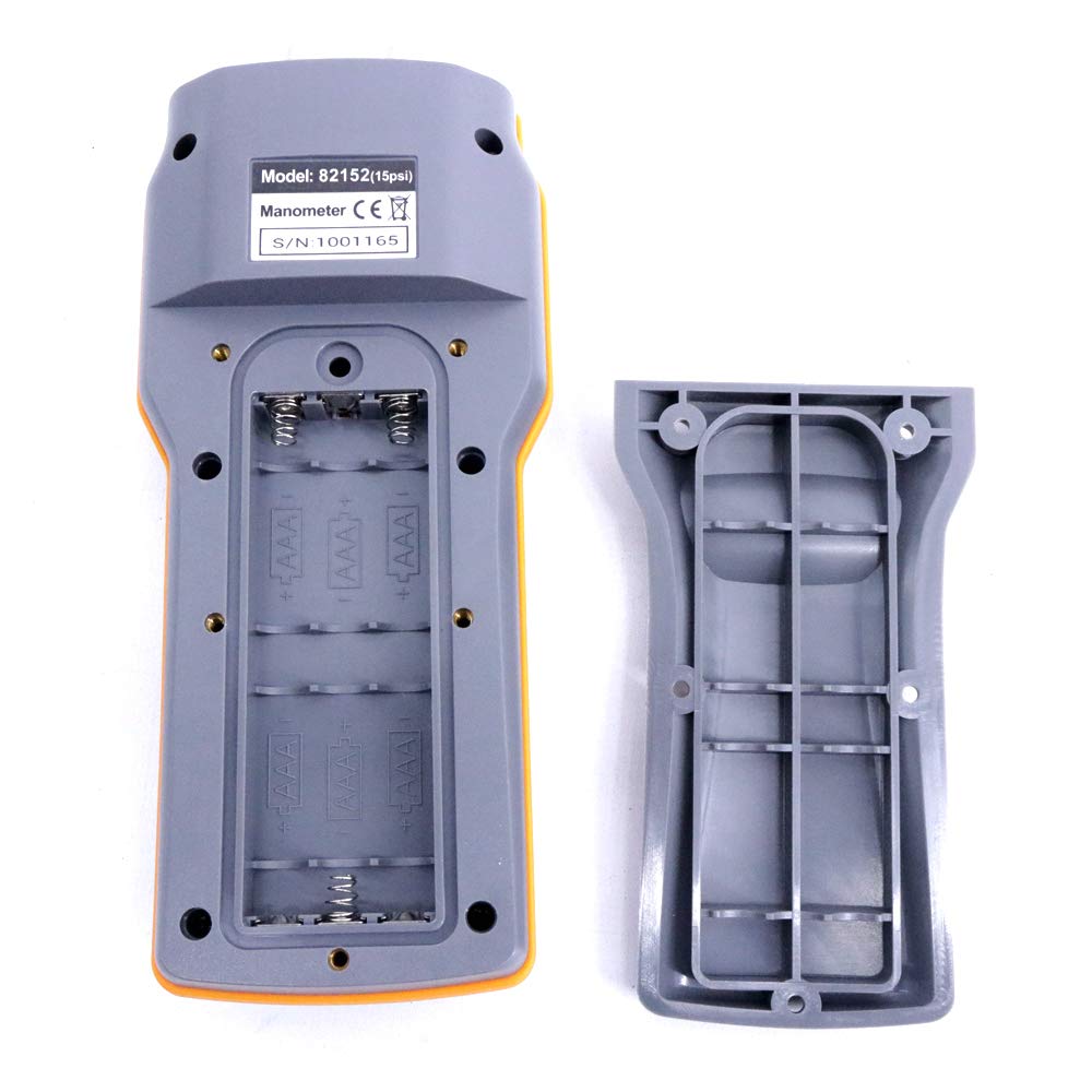 AZ82152 Digital Manometer 15psi Pressure Difference Meter Tester