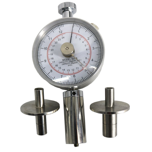 Graigar GY-3 Fruit Hardness Tester Sclerometer with Two Testing Ranges 0.5~12kg/cm^2 (x10^5pa) and 1~24kg/cm^2 (x10^5pa)