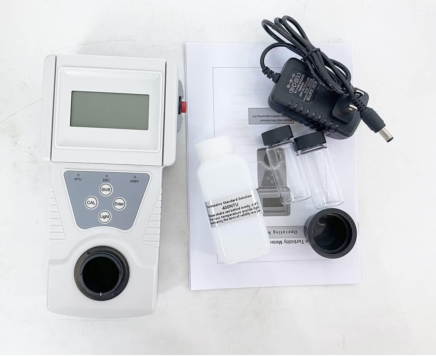 Lab Turbidity Meter, Handheld Portable Turbidimeter for Testing Turbidity of Liquids, Measuring Range 0-200 NTU,