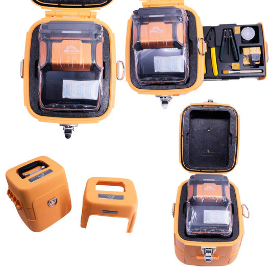 Graigar AI-9 Automatic Fiber Optical Fusion Splicer AI-9 Fiber Splicing Machine Tool Accessories Set Expanded 300 Times 5-Inch TFT Display
