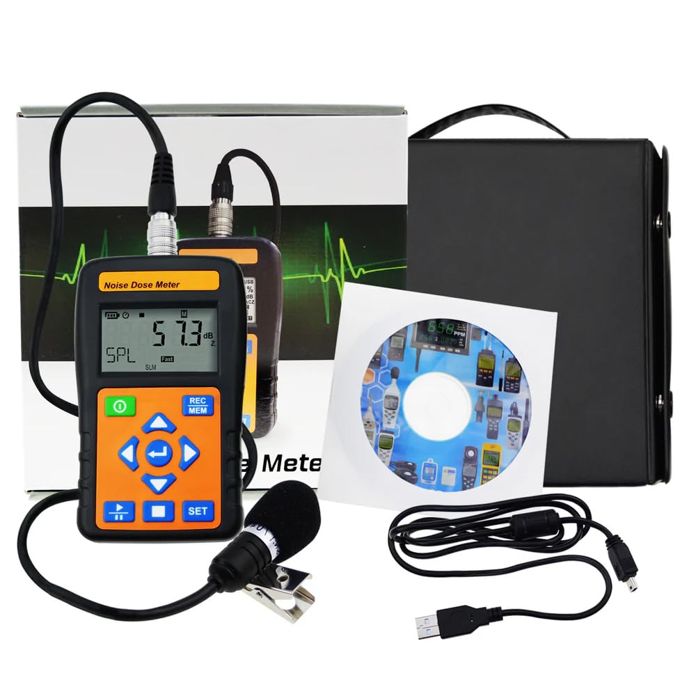 Tenmars ST-130 Noise Dose Meter Sound Level Meter with Data Logger Measurement Range 30dB to 140dB (A)