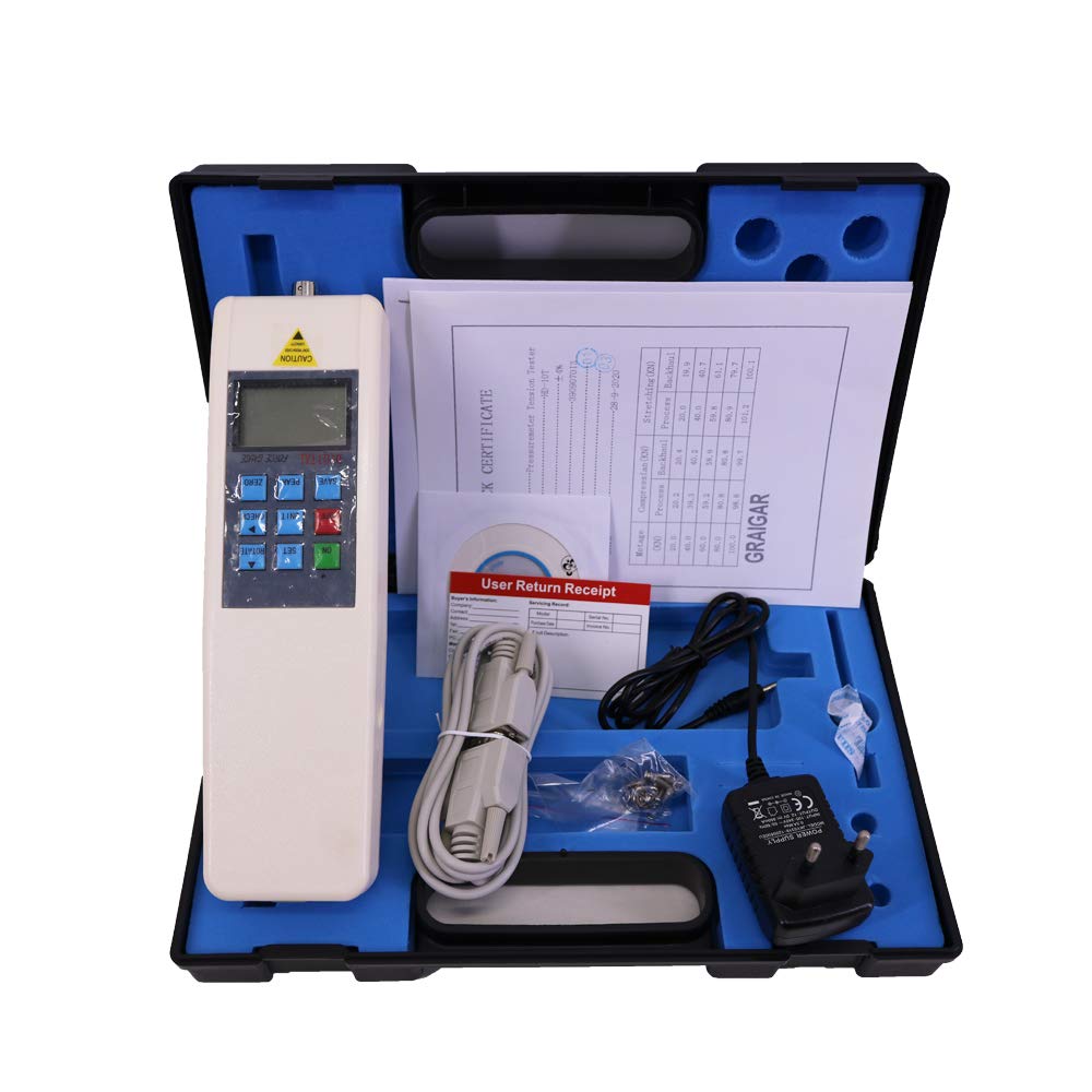High Precision HD-10T Digital Pressuremeter Tension Tester Rope Tension Gauge Digital Force Gauge