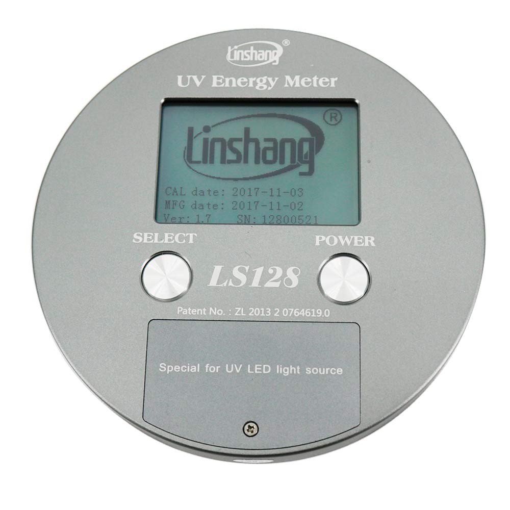 Graigar UV Energy Meter LS128 UV Power Puck Integrator with Power Temperature Curve Energy for 340nm to 420nm UV LED UV Curing