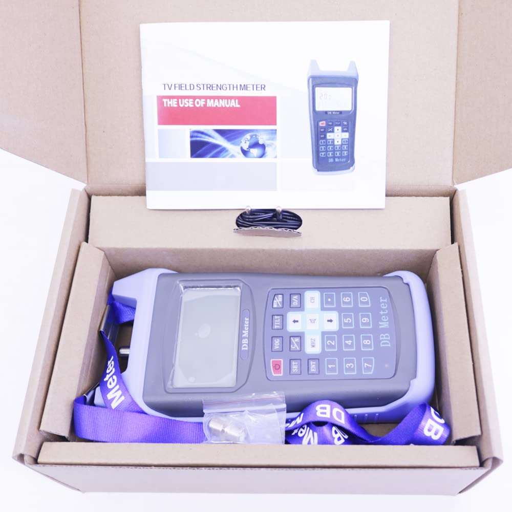 MS9802Q Digital Signal Strength Meter Support Analog CATV/DVB-C DB Meter DVB-C Range 47MHz~870MHz