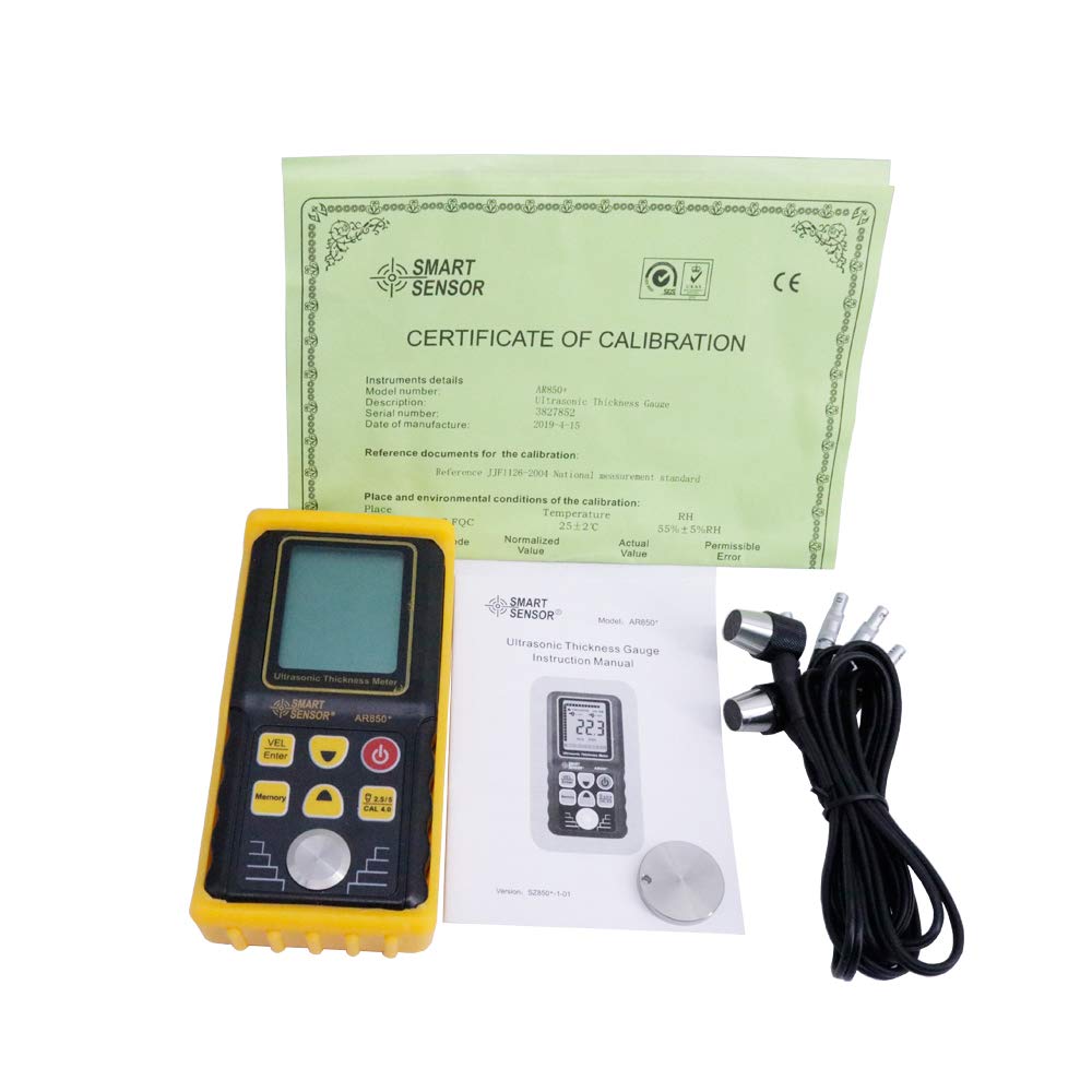 Graigar Ultrasonic Thickness Gauge Smart Sensor AR850+ 1.2-225mm Digital Wall Thickness Meter