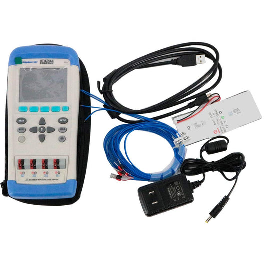 AT4204 4 Channels Handheld Multi-Channel Temperature Meter Temperature Data Logger