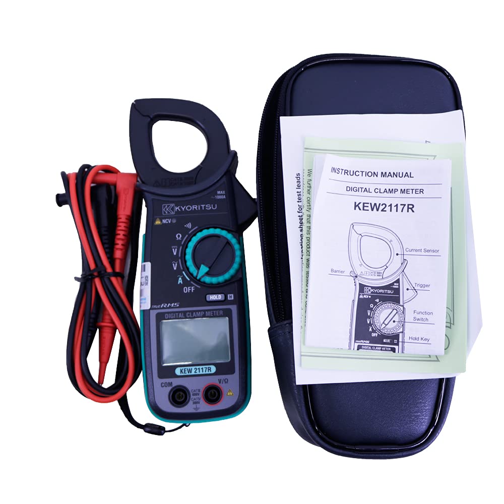 Kyoritsu2117R AC Digital Clamp Meters True RMS 60/600/1000A Auto-Ranging KEW2117R