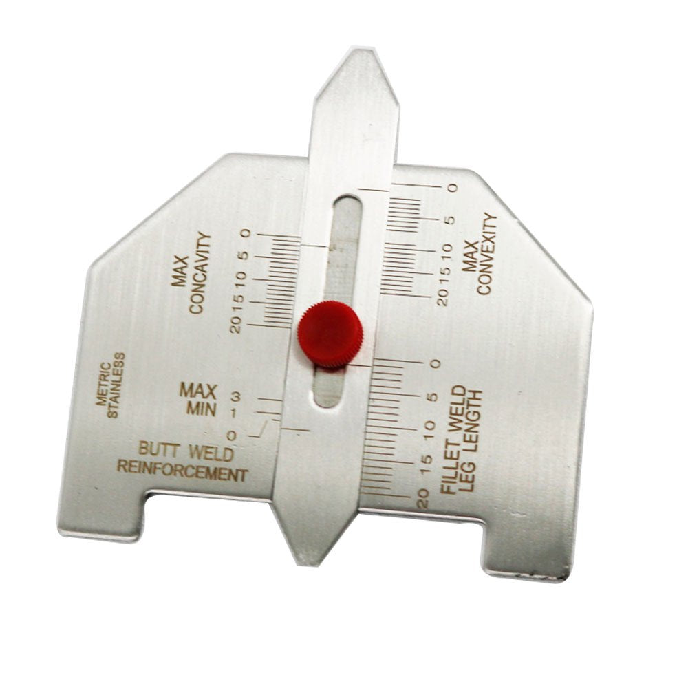 Graigar Stainless Steel Welding Measuring Gauge Tool Kits Combine Suit 16 Pieces Welding Inspection Gauge