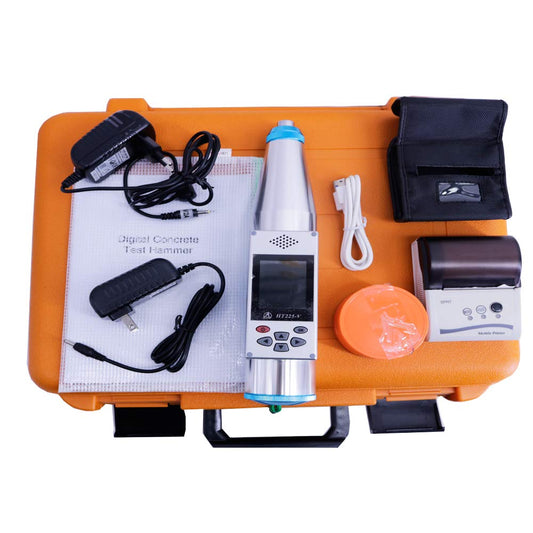 HT225-V Integrated Digital Voice Concrete Test Hammer with IR Printer Range 10-60Mpa Rebound Hammer