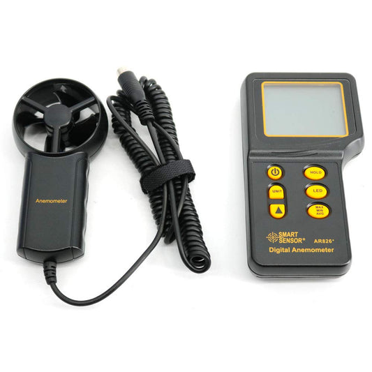 Graigar AR826+ Digital Portable Anemometer Air Volume Meter Anemometer Tester Electronic Wind Speed Meter