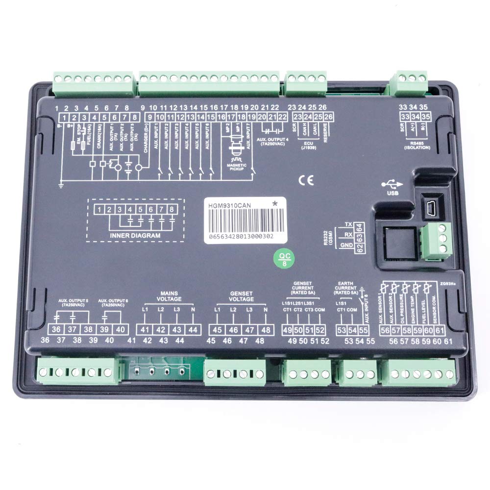 Graigar HGM9310CAN New Smartgen Genset Controller Used for Genset Automation and Monitor Control System