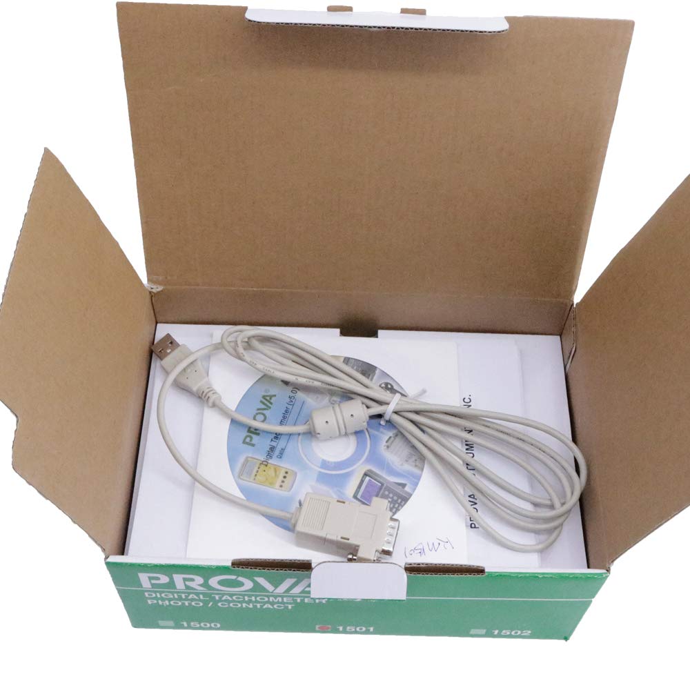 Prova RM-1501 Portable Digital Tachometer Range RPM10.00-99999 with RS232 Interface