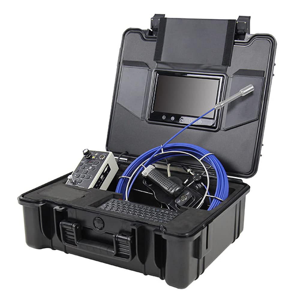 Graigar A2-C23L IP68 Waterproof Plumbing Pipe Inspection Camera 98ft(30M) Cable 9 Inch Screen DV Recorder with Locating and Receiving Function