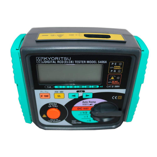 Graigar KYORITSU 5406A Digital RCD (ELCB) Testers High Accuracy with 3 LED for Checking Correct Wiring Status
