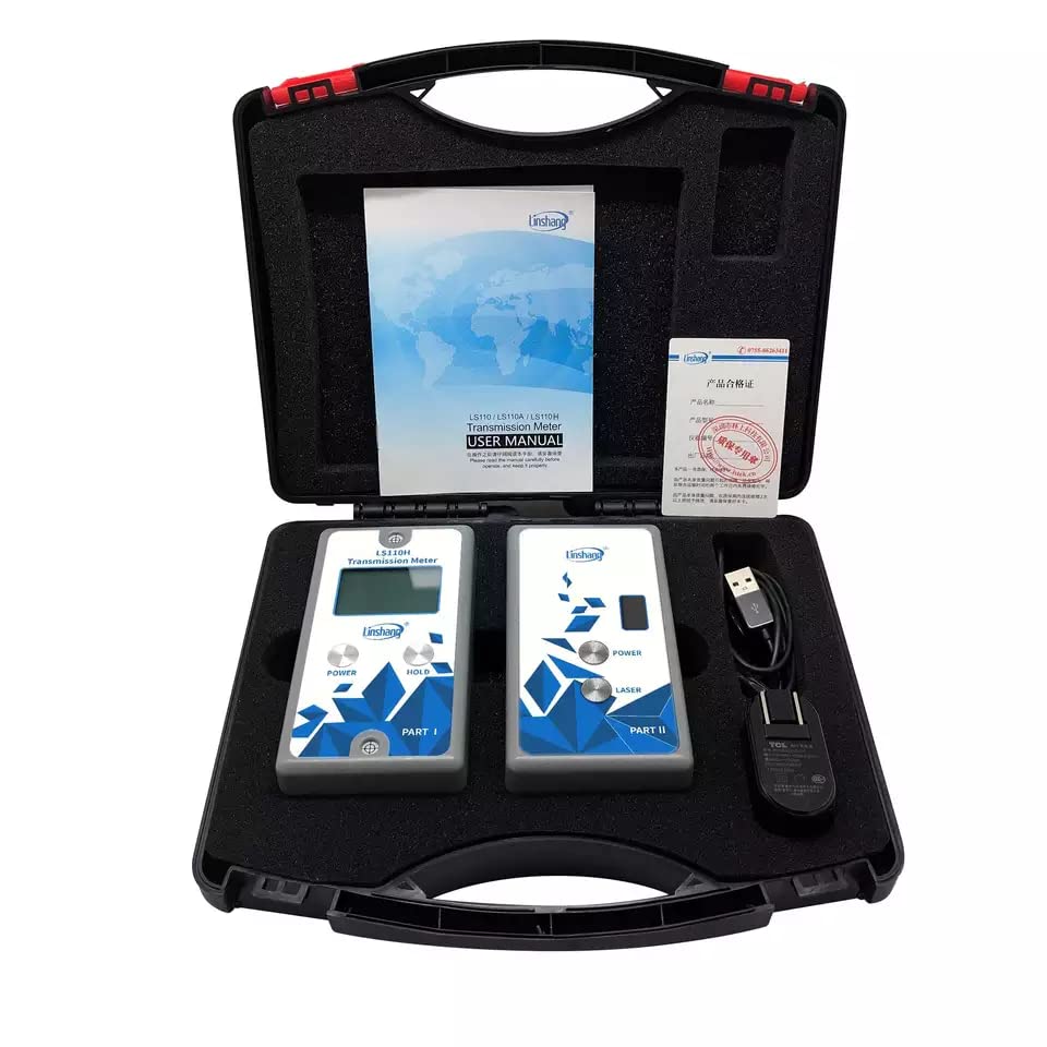 LS110H Digital Split Transmission Meter Glass Window Tint Light Solar Films Window Transmittance Tester VLT, IRR, UVR Value