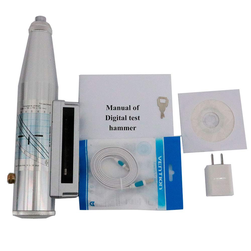 Graigar HT-225E Digital Concrete Hammer for Resiliometer Concrete Rebound Tester Range 10-60MPa