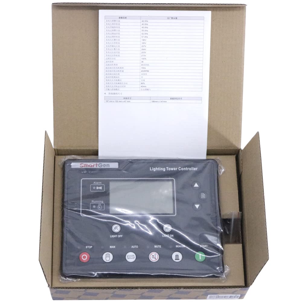 Smartgen ALC708 Lighting Tower Controller Lighting Tower Remote Start/Stop Controller Generator Controller