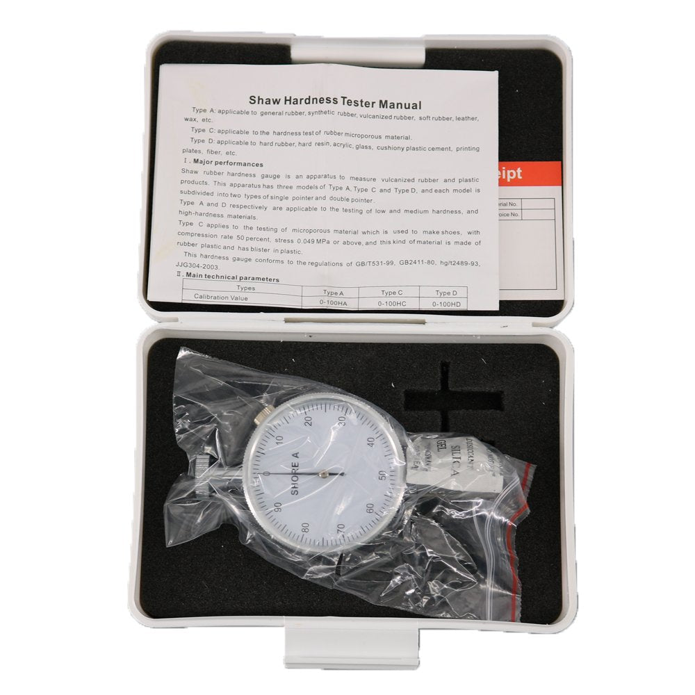 Graigar LX-A Shore A Hardness Tester Durometer 0~100HA to Testing of Rubber, Multidimensional Fat, Leather, Wax