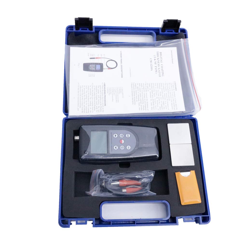 Graigar CM-1210A Coating Thickness Gauge Meter 0-2000um/0-80mil Thickness Tester Gauge