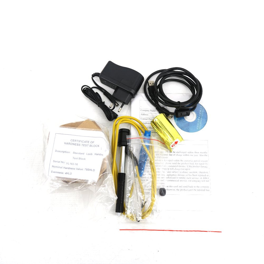 Graigar MH320 Leeb Hardness Tester Meter Gauge with 170 to 960 HLD HL HB HRB HRC HRA HV HS Hardness Scale High Brightness Durometer D type Hardness Block
