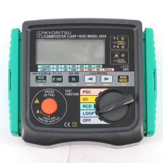Kyoritsu 6050 多功能測試儀組合式測試器 (迴路 + RCD) 2 合 1 迴路測試器 RCD 測試器