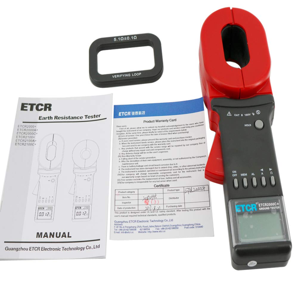 Graigar ETCR2000C+ Clamp Ground Resistance Tester