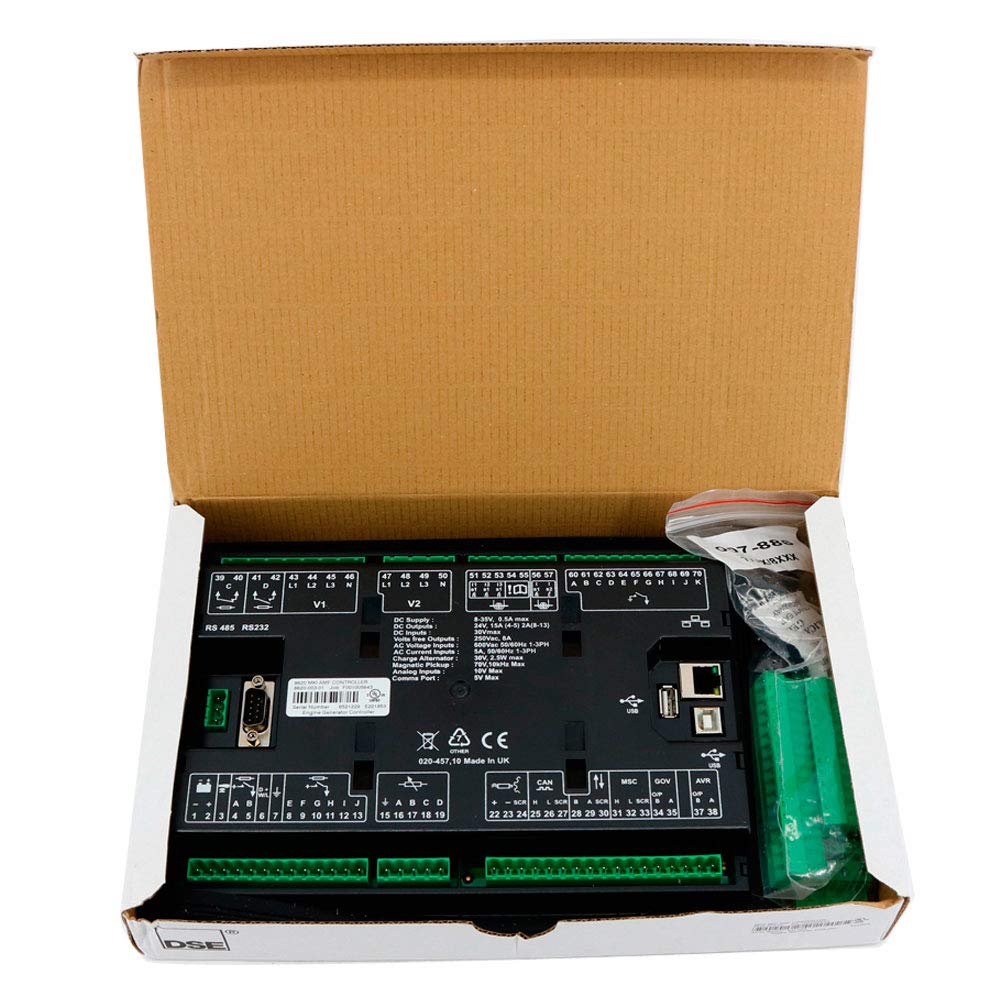 Graigar Original Deep Sea DSE8620 Diesel Generator Controller Synchronising & Load Sharing Auto Mains (Utility) Failure Control Module Made in UK