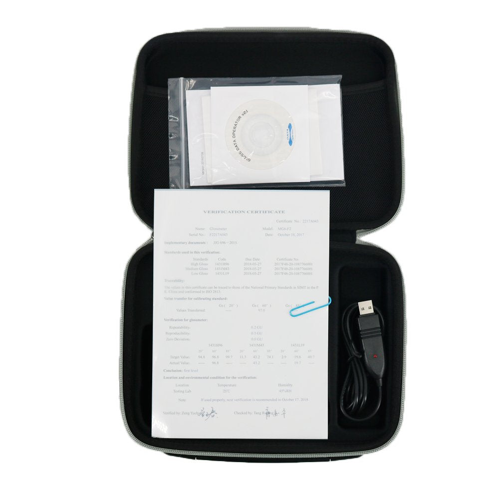 Graigar MG6-F2 Portable Gloss Meter Single Angle 60 Degree Digital Stable Gloss Measurement with Software