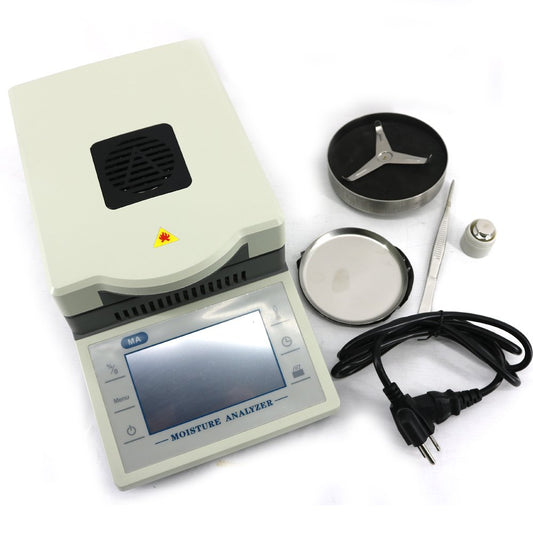 Graigar MA-50-10 Touch Screen Halogen Aluminum Dish Moisture Analyzer 50g 0.01g 0.1%