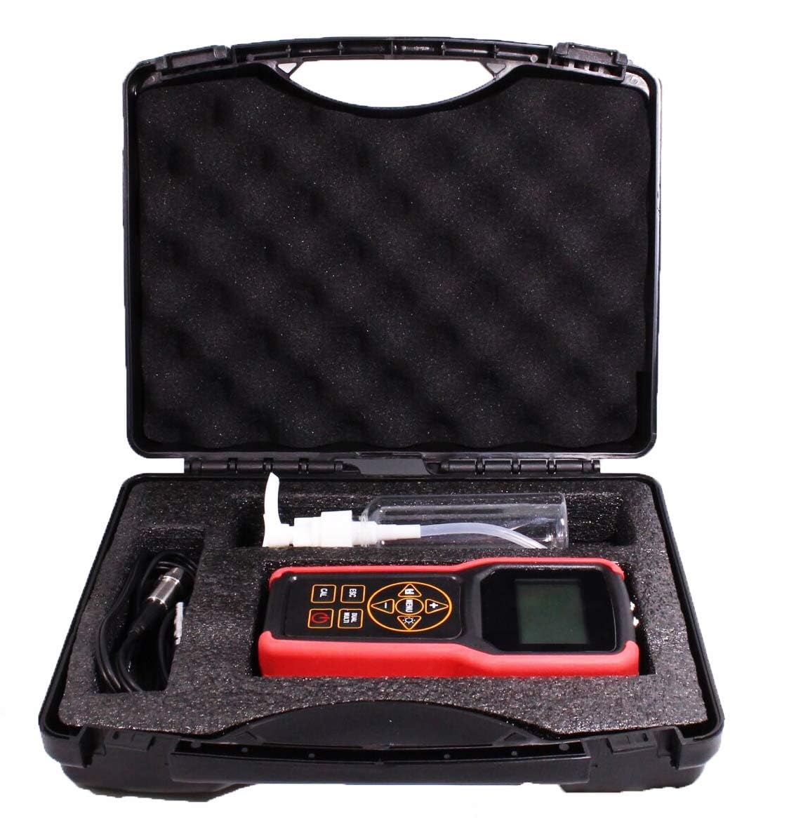 TMG-4002 Ultrasonic Metal Steel Aluminum Thickness Gauge Meter with USB Port Internal Memory 100,000 Data LCD Auto Probe Zero Calibration
