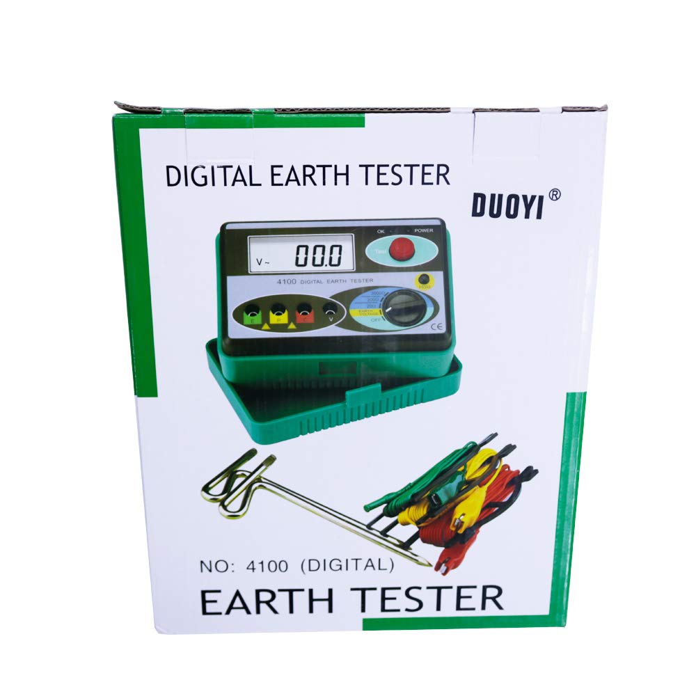 DY4100 Digital Earth Tester Ground Resistance Meter 0/20/200/2000OHM Ohmmeter