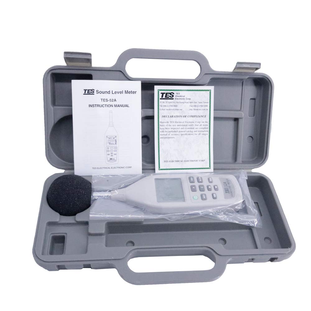 Graigar TES-52A Portable Sound Level Meter TES52A Digital Sound Tester Handheld Noise Tester