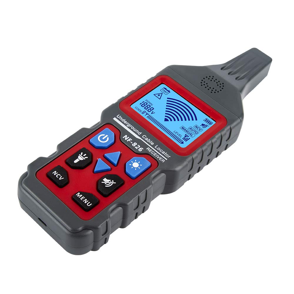 NF-826 Digital Underground Wire Tracker Cable Locator Portable Telephone Cable Finder Electrical Lines Detector