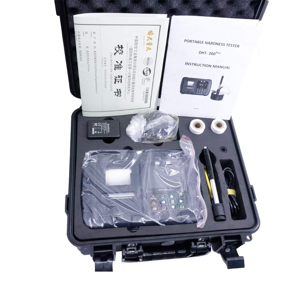 Graigar Professional Digital Hardness Tester DHT-200plus Built In Mini-Printer DHT200PLUS Portable Digital Leeb Hardness Tester