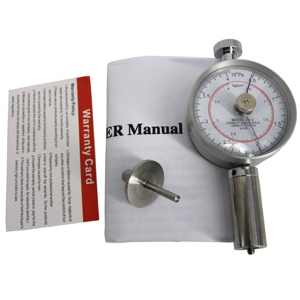 Graigar GY-2 Fruit Hardness Tester Sclerometer 0.5~4kg/cm^2 (x10^5pa)