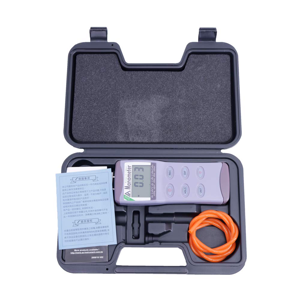 AZ8230 Digital Differential Pressure Meter Portable Manometer Range 0~30psi Air Pressure Gauge