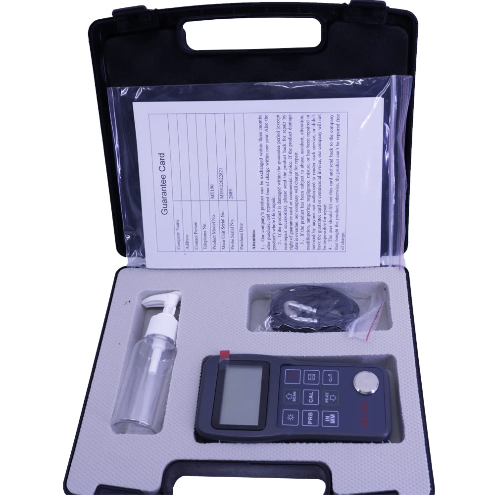 MT190 Multi Mode Digital Ultrasonic Thickness Gauge Coating Thickness Meter Pulse-Echo Echo-Echo