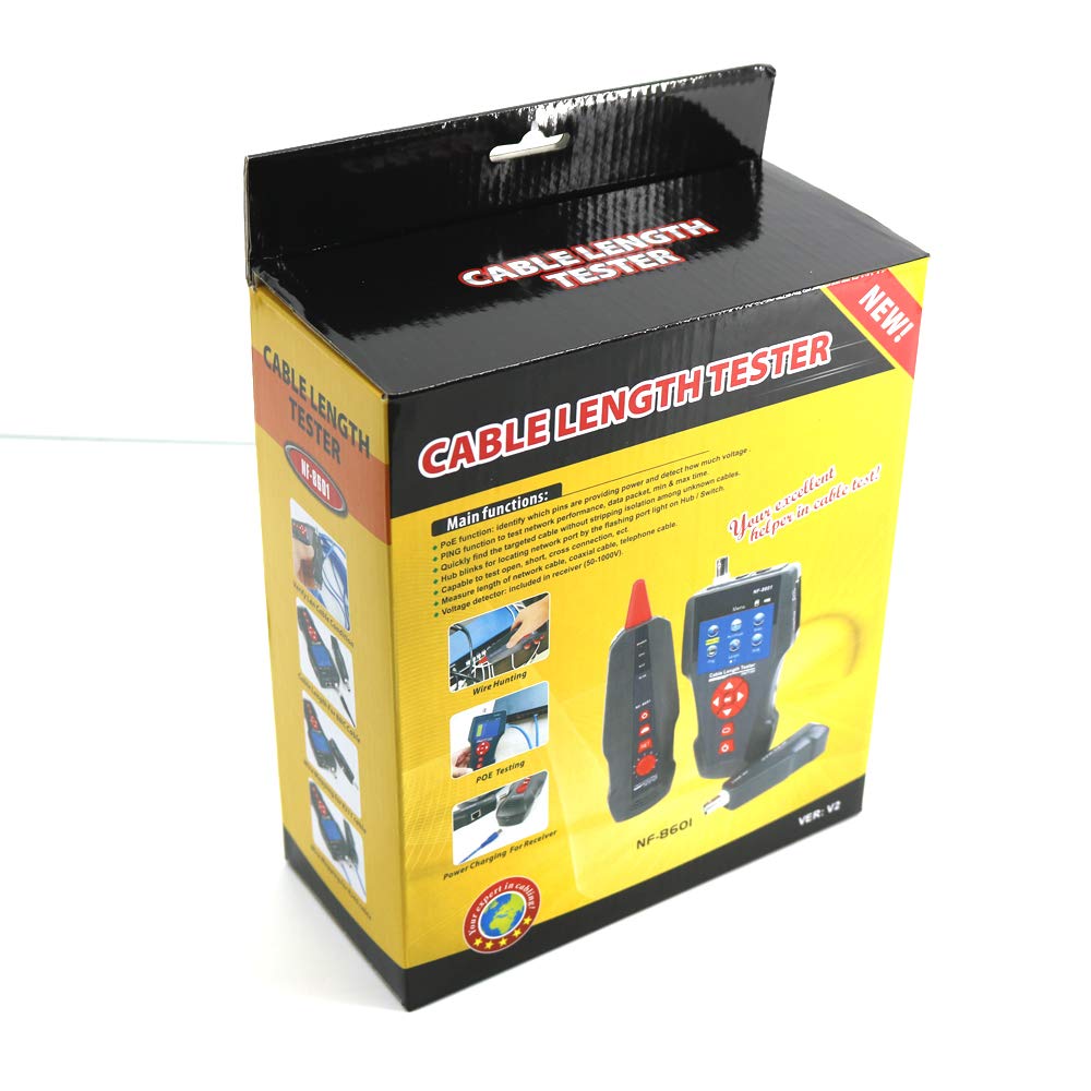 NF-8601W Multi-Functional Network Cable Length Tester LCD Breakpoint Tester POE