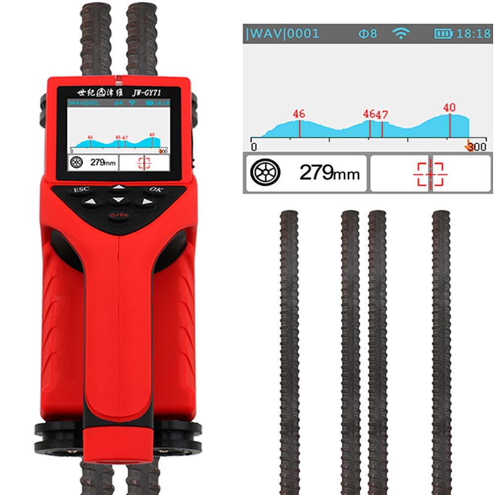 Graigar JW-GY71 NDT Integrated Rebar Scanner Integrated Rebar Locator Deep Concrete Scanner NDT Testing Steel Bar Scanner