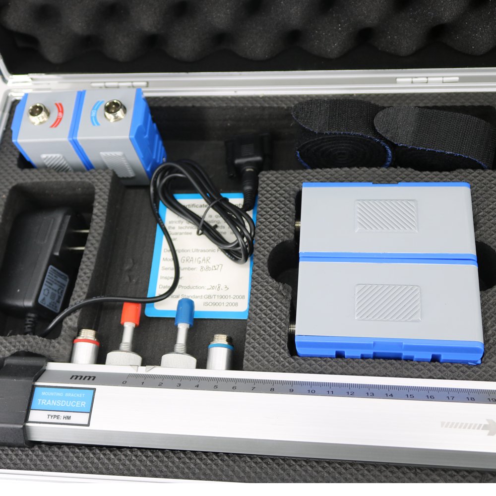 Graigar Ultrasonic Flow Meter Flowmeters TUF-2000H+TM-1+TL-1+HM Bracket Sensor+EB-1 Extend Stents