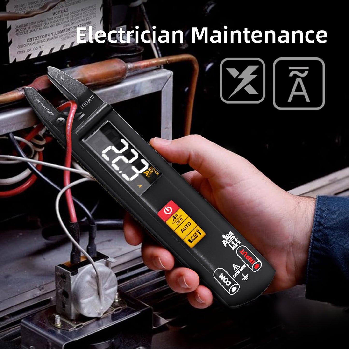 BSIDE-U1 Multi-Mode U-Type Current Multimeter Digital Clamp Meter DC AC 100A Ammeter Electrical Tester Automatic Multimeter