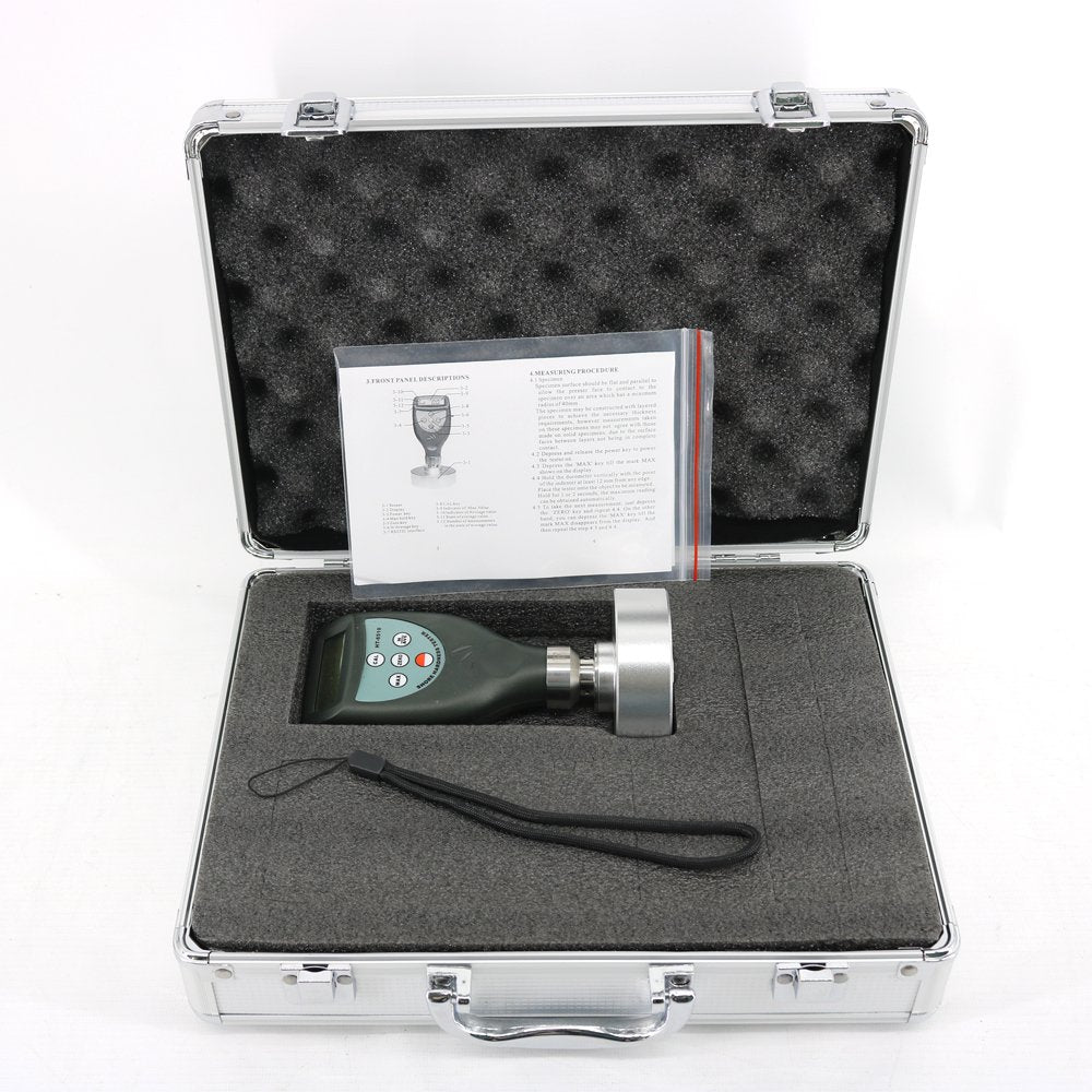 Graigar HT-6510F Digital Shore F Durometer Sponge Foam Hardness Tester Meter 0~100HF for Sponge Soft Foam Pillow Polyurethane Rubber