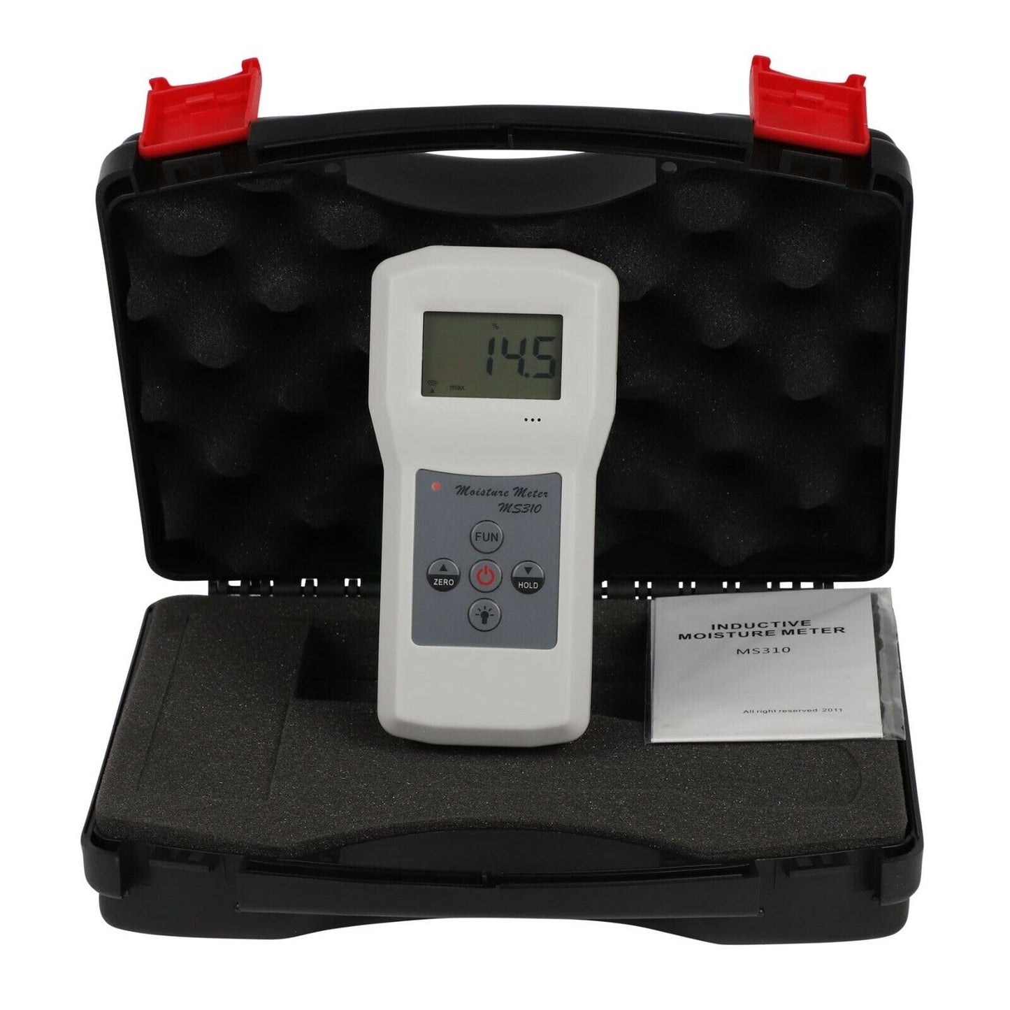 Graigar MS310 Portable Digital Inductive Moisture Meter Tester Textile Inductive Woodwork Furniture Timber Paper Carton Concrete Moisture Meter