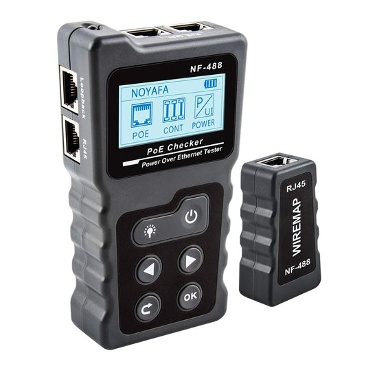 NF-488 PoE Checker Power Over Ethernet Tester LAN Cable Tester Network Cable Detector