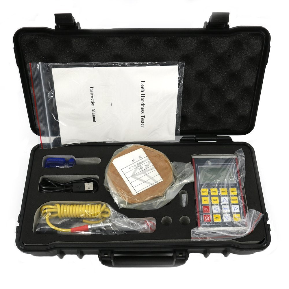 Graigar KH200 High Accuracy Leeb Hardness Tester Hardness Gauge Max 600 Groups Memory Digital Matrix LCD Display