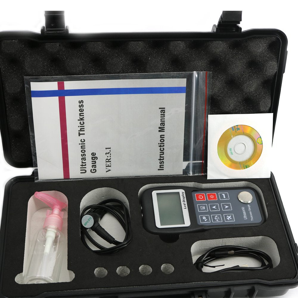 Graigar KT320 Digital Ultrasonic Metal Thickness Gauge Meter Tester 0.75mm~300.0mm 0.03inch~11.8inch
