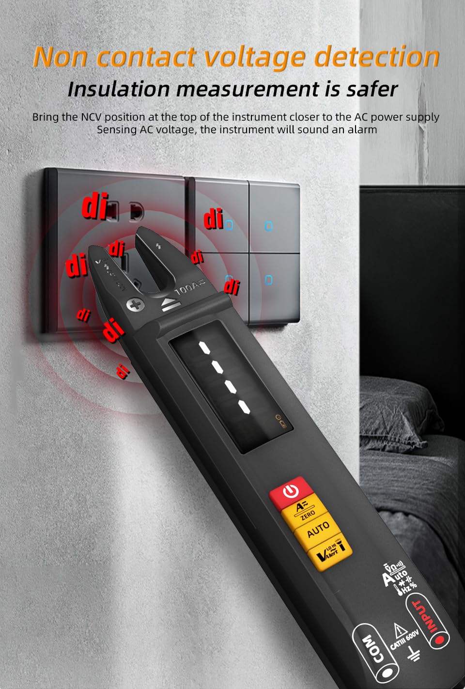 BSIDE-U1 Multi-Mode U-Type Current Multimeter Digital Clamp Meter DC AC 100A Ammeter Electrical Tester Automatic Multimeter