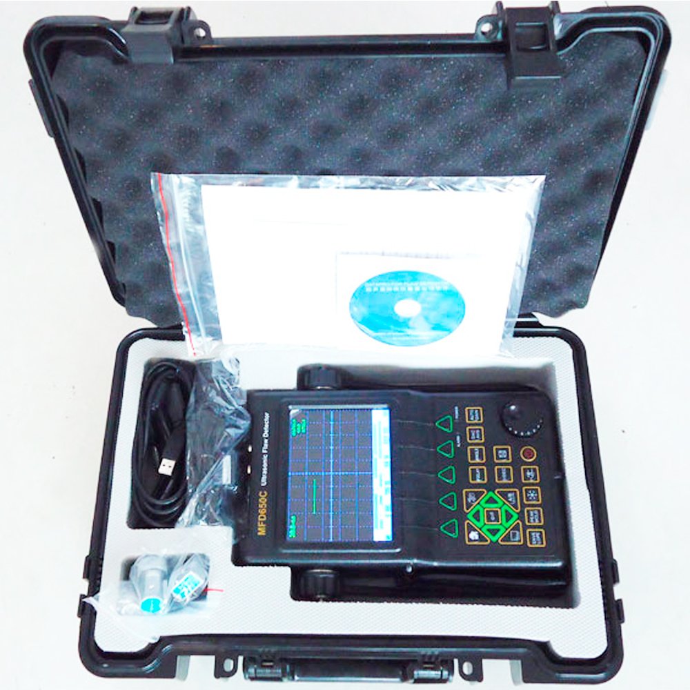 Graigar MFD650C Handheld Hi-resolution Color TFT LCD Display Metal Defectoscope Ultrasonic Flaw Detector