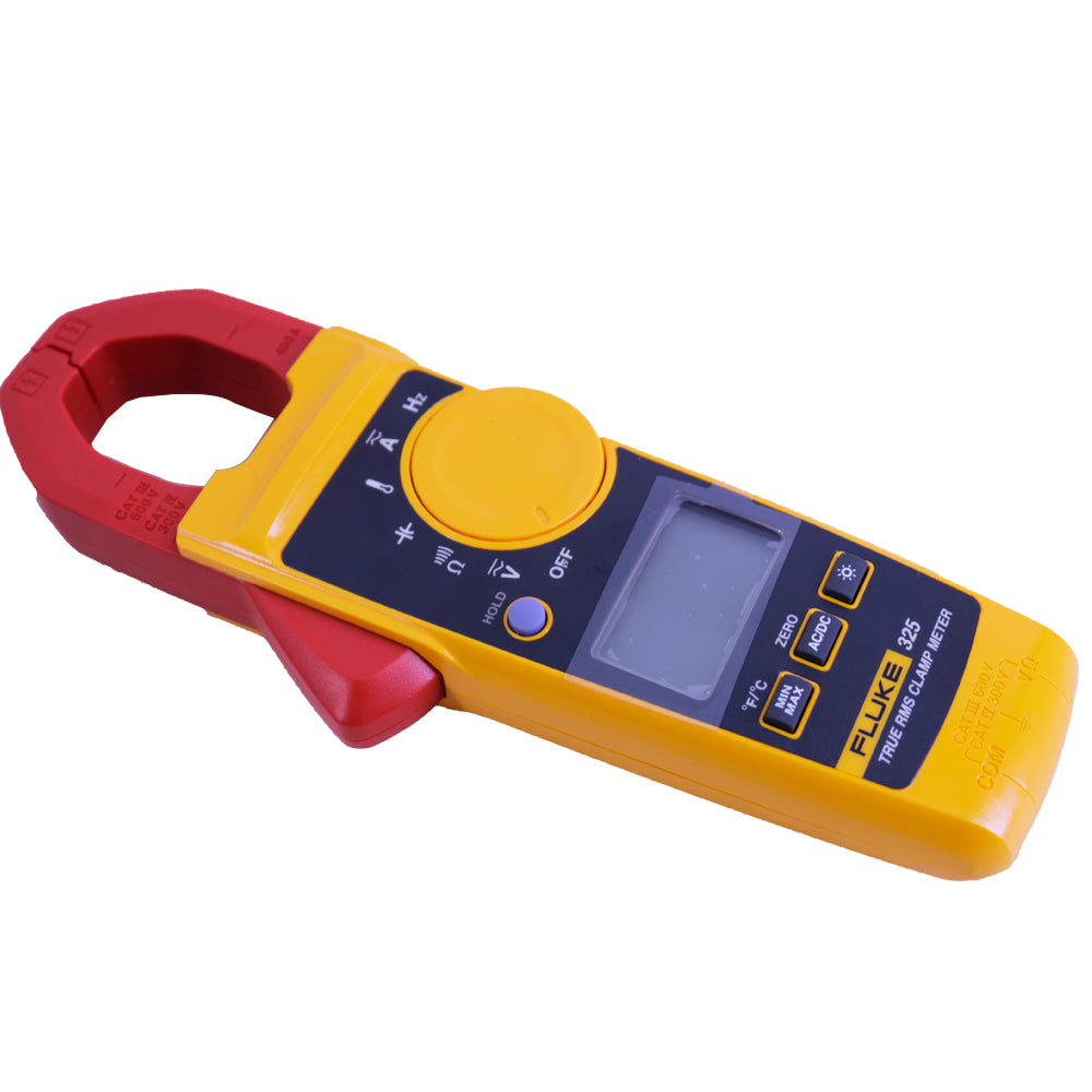 Fluke 325 True RMS Clamp Meter AC/DC Current 400A Voltage 600V Temperature Capacitance Frequency CAT III 600V
