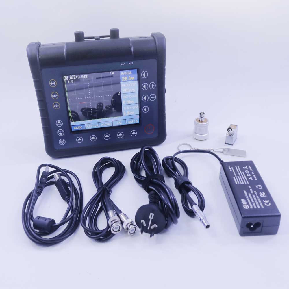 GT900 Digital Ultrasonic Flaw Detector 0.5~9999mm Industrial Non-destructive Flaw Tester 0.5~22MHz